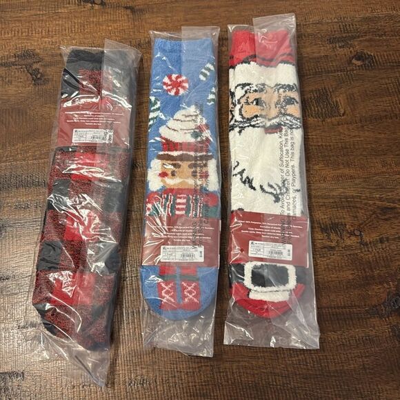 wondershop-3 pack of fluffy Christmas socks-mens 6-12 - Picture 6 of 6